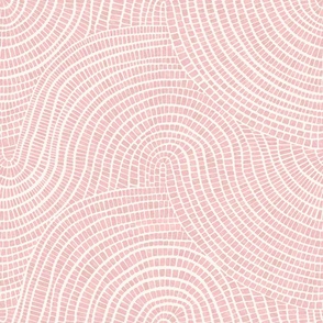 Watercolor rose pink wave tiles for wallpaper and home interiors