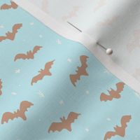 Bats and stars Halloween Brown anda blue by Jac Slade
