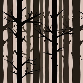 Moody Dark Bare Minimal Trees