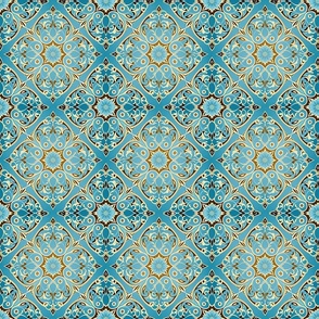 Beautiful vitrage pattern ornament