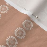 Preppy palm fronds nautical stripe in dusty pink for home decor