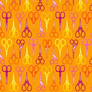 Snippy Scissors - MEDIUM (Dressmaking & Apparel) - Pink & Yellow Multi