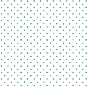 Deco Daisy Coord - Mint watercolor polka dots