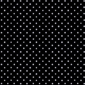 Deco Daisy Coord - Pale grey & black watercolor polka dots