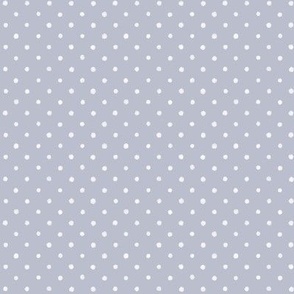 Deco Daisy Coord - Pale grey & white watercolor polka dots