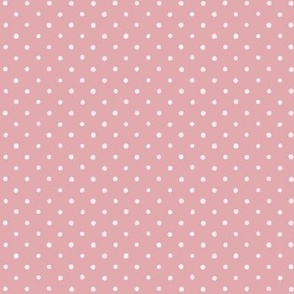 Deco Daisy Coord - Blush pink & white watercolor polka dots