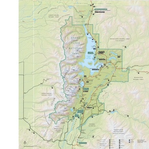 Grand Tetons National Park Map