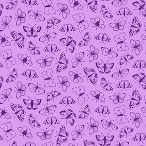 Butterflies - MEDIUM (Dressmaking & Apparel) - Light Purple