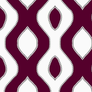 burgundy arabesque