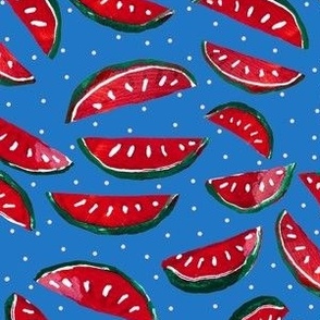 Summer Watermelons // Dark Sky Blue