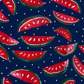 Summer Watermelons // Red White and Blue