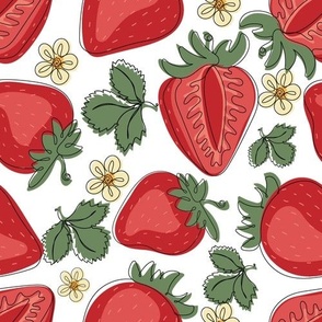 Red ripe Strawberries