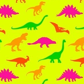 neon dinosaurs