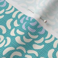 rice flower succulent medium wallpaper scale in turquoise by Pippa Shaw