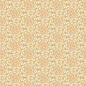 rice flower succulents medium wallpaper scale in gold by Pippa Shaw