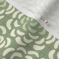 rice flower succulent medium wallpaper scale in sage green by Pippa Shaw