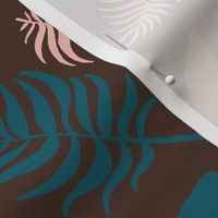 Tropical Leaves In Modern Color Scheme