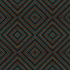 Diamond Lines In Modern Tropical Colors