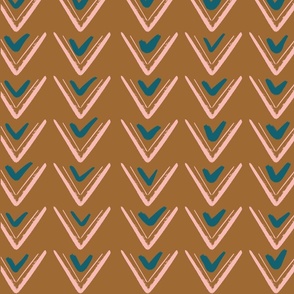 Chevron In Modern Tropical Colors
