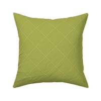 Faux Stitch Quilted Pattern Cream on Avocado Green