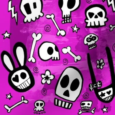 FunSkulls Purple Background