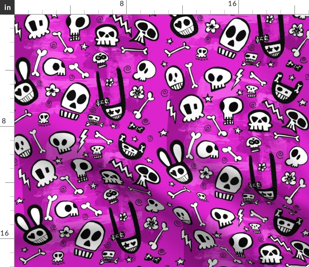 FunSkulls Purple Background