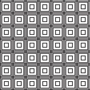 Black and white geometrics - squares