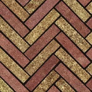 Herringbone Tile - goldbrick