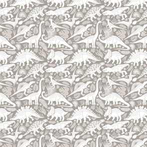 Dinosaur Age - Neutral light grey color - Small Scale