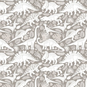 Dinosaur Age - Neutral light grey color - Medium Scale