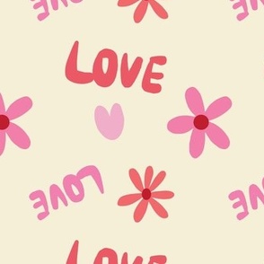 Cheerful Love Medley - Ecru Pink
