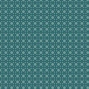Tracery Circles Dusty Teal mini scale