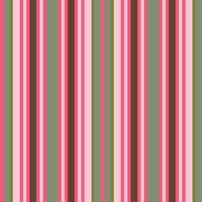 Pink and green stripe