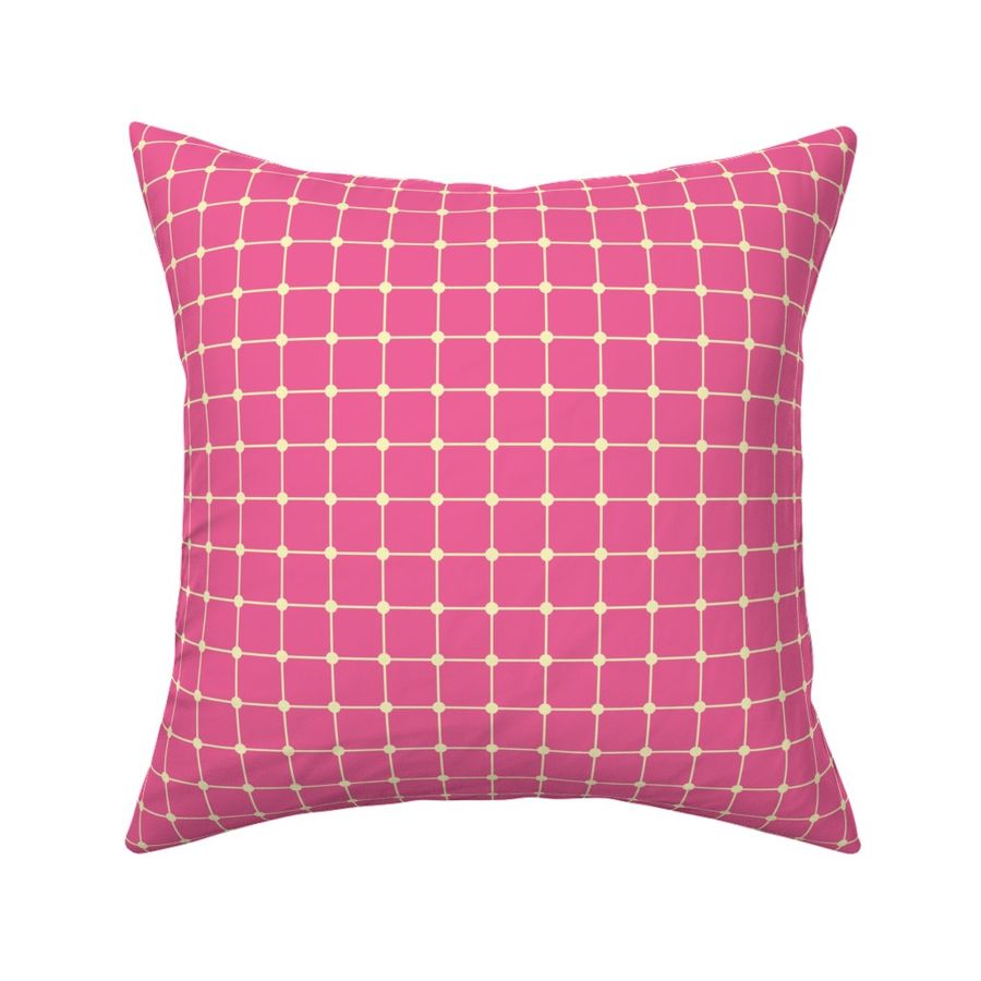 Dot Grid in Bright Pink