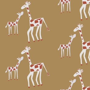  Giraffe Mum and Baby - Giraffe Zoo Animals and Safari Animals - Medium
