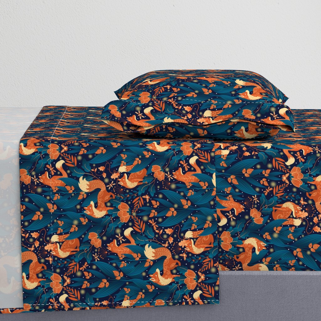 Hidden Whimsical night foxes