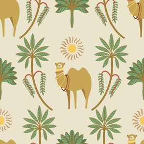 Boho Camels - Summer Desert - Big Size