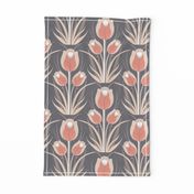 TULIP LOVE -Smokey Grey & Dark Salmon