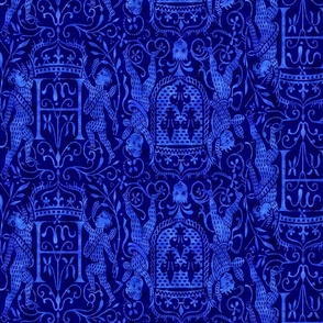 Royal Blue Renaissance Heraldry