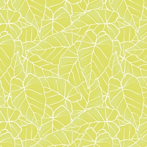 Nature inspired graphical linear pattern - soft colors and  tropical   - small  