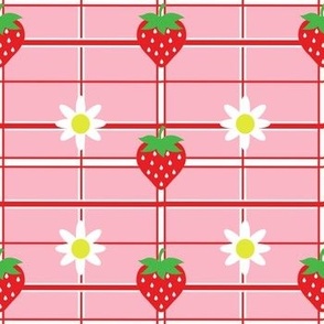 Strawberry Tartan Pink