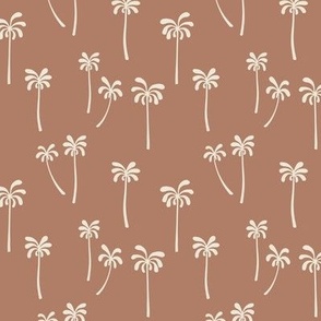 retro palm tree - small, terracotta 