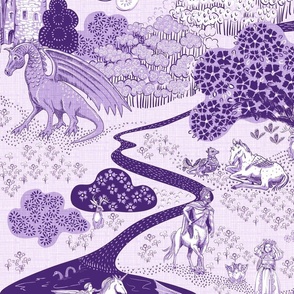 Mythical Creatures Toile- Purple :)