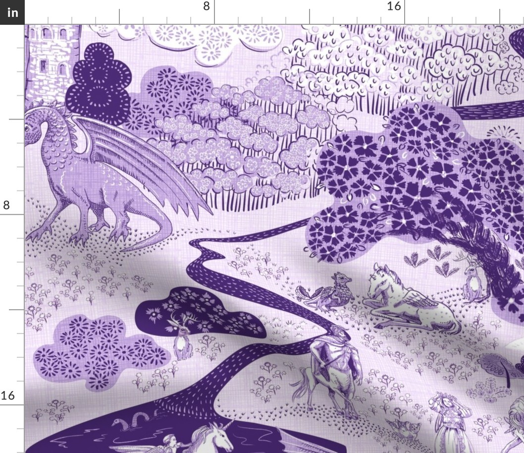 Mythical Creatures Toile- Purple :)