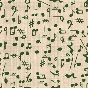 Muzieknoten groen