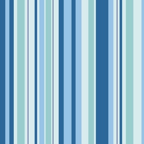 Vertical Stripes Blues