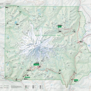 Rainier National Park map