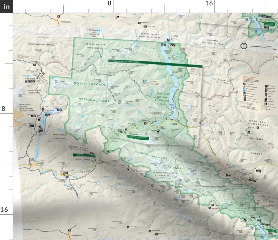 North Cascades National Park map