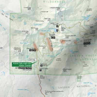 Lassen Volcanic National Park map