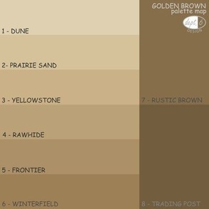 Golden Browns Color Map: Dept. 6 Design Rustic Brown Palette Map
